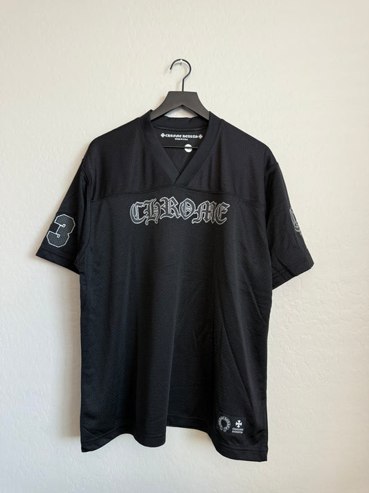 Chrome Hearts Stadium Mesh Jersey SS Black Silver