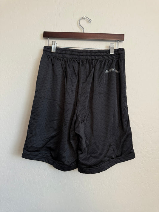 Chrome Hearts Stadium Mesh Jersey Shorts Black Silver