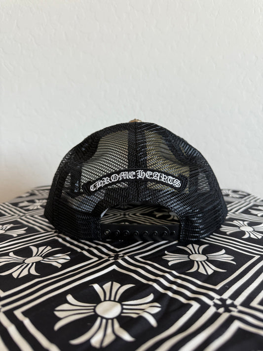 Chrome Hearts Eye Chart Trucker Hat White/Black