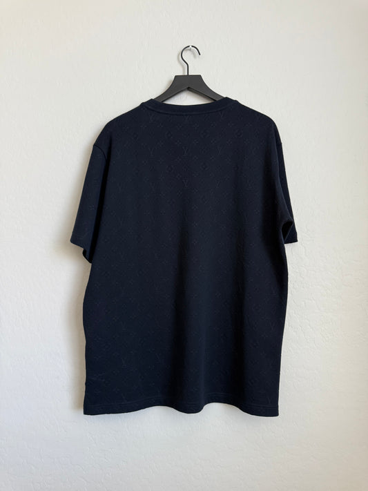 Louis Vuitton 3D Pocket Monogram Knit SS T-Shirt Navy