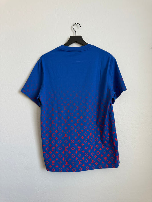 Louis Vuitton Monogram Gradient T-Shirt Blue/Red