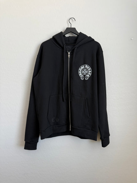 Chrome Hearts Honolulu Horseshoe Zip Up Hoodie Black