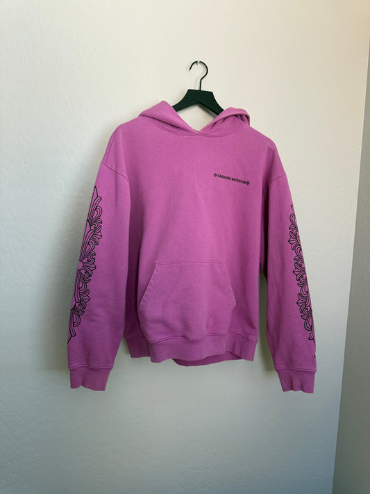 Chrome Hearts Matty Boy 99 Eyes Web Pullover Hoodie Purple