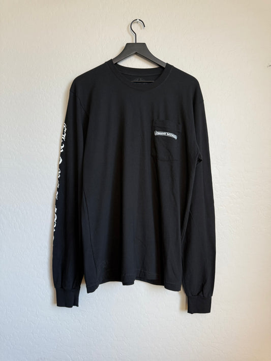 Chrome Hearts Scroll Fuck You LS T-Shirt Black