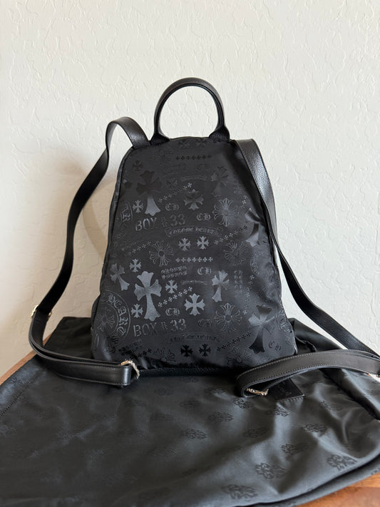 Chrome Hearts 7th Grade Nylon Leather Stencil Motif Mini Backpack