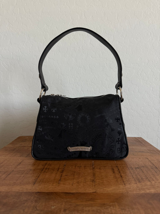 Chrome Hearts Nylon Stencil Chicken Nugget Handbag Black