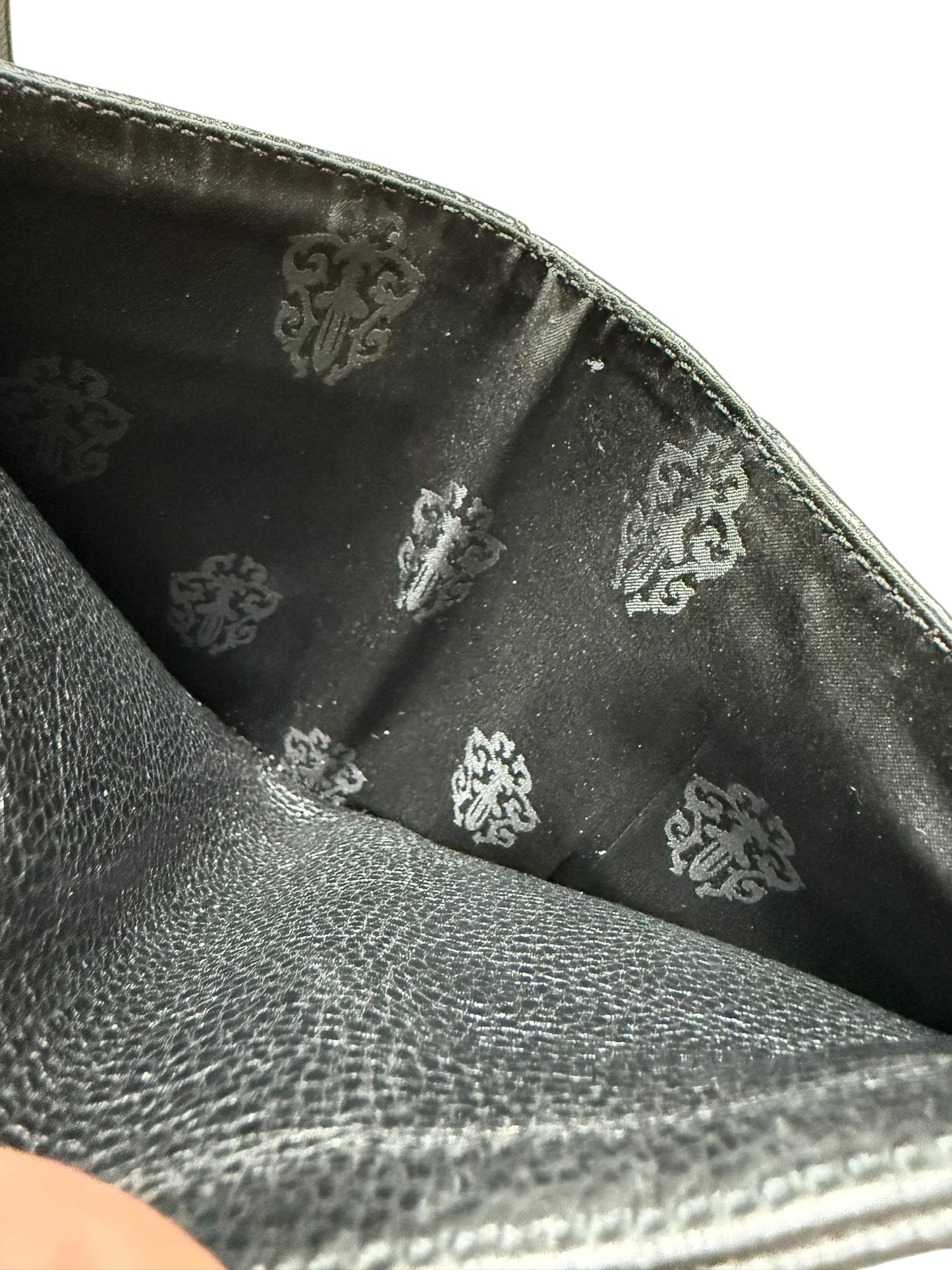 Chrome Hearts Leather Mini Wave Wallet