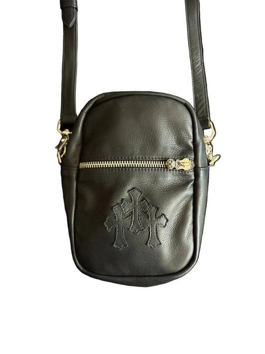Chrome Hearts Lamb Leather Taka Side Bag Black