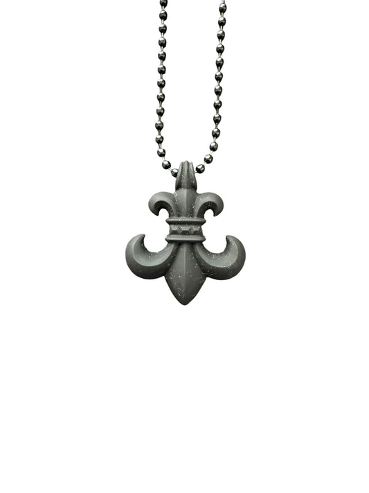 Chrome Hearts BS Fleur Silicone Pendant Black