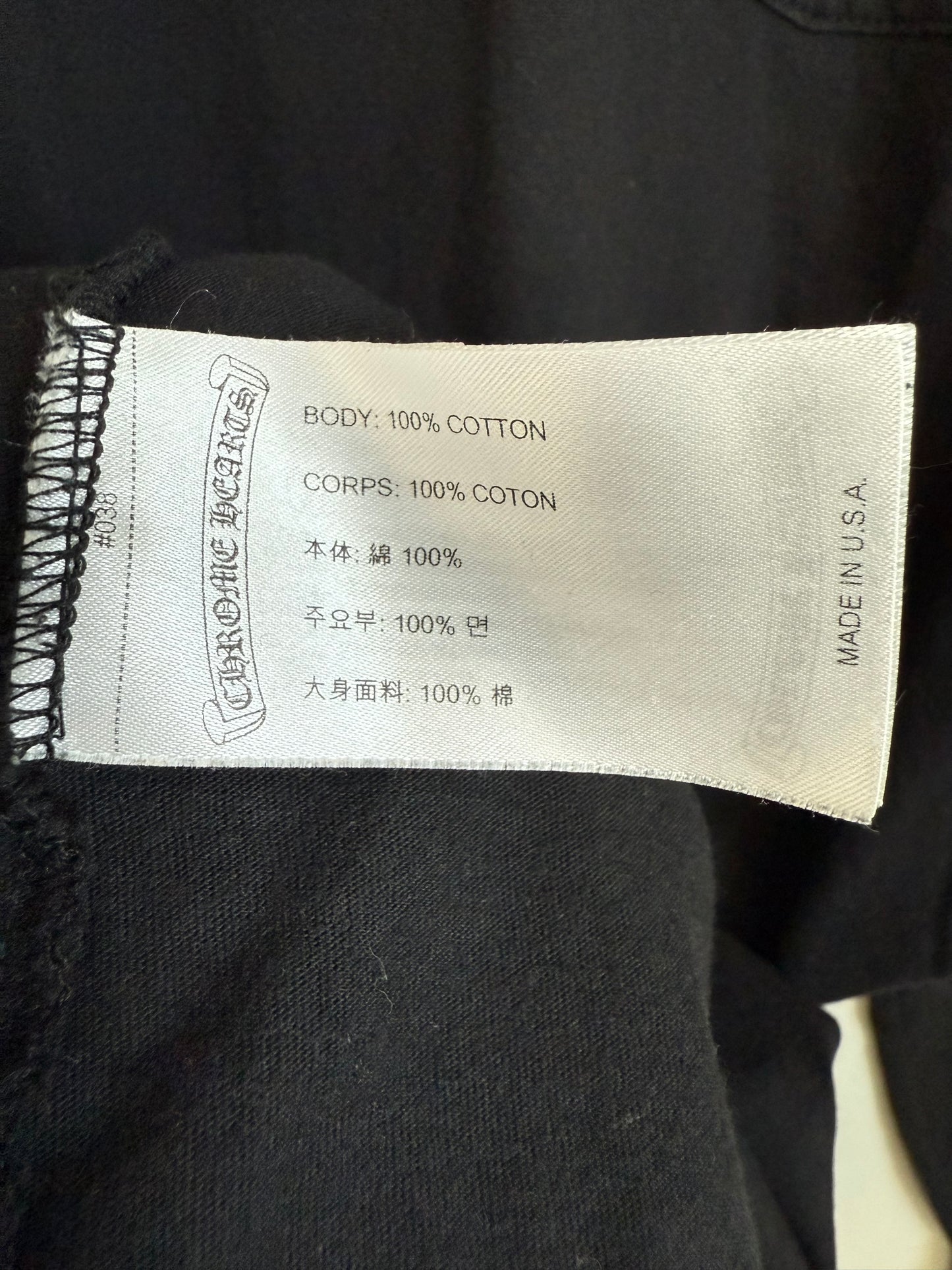 Chrome Hearts Horseshoe Staff LS T-Shirt Black/Orange