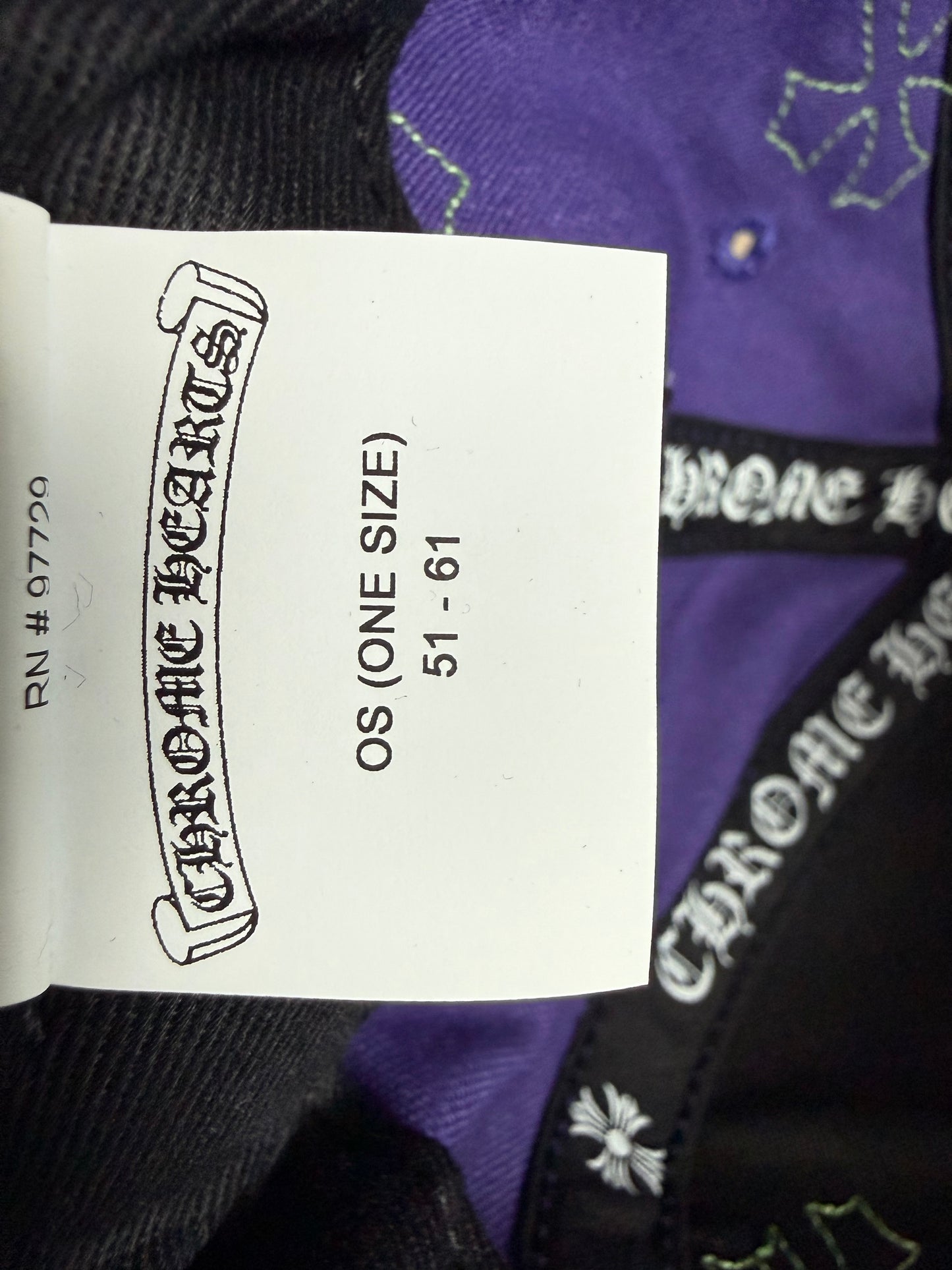 Chrome Hearts Cross Patch CH Logo Snapback