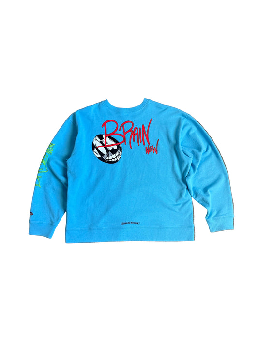 Chrome Hearts Matty Boy Brain New Sweatshirt Blue