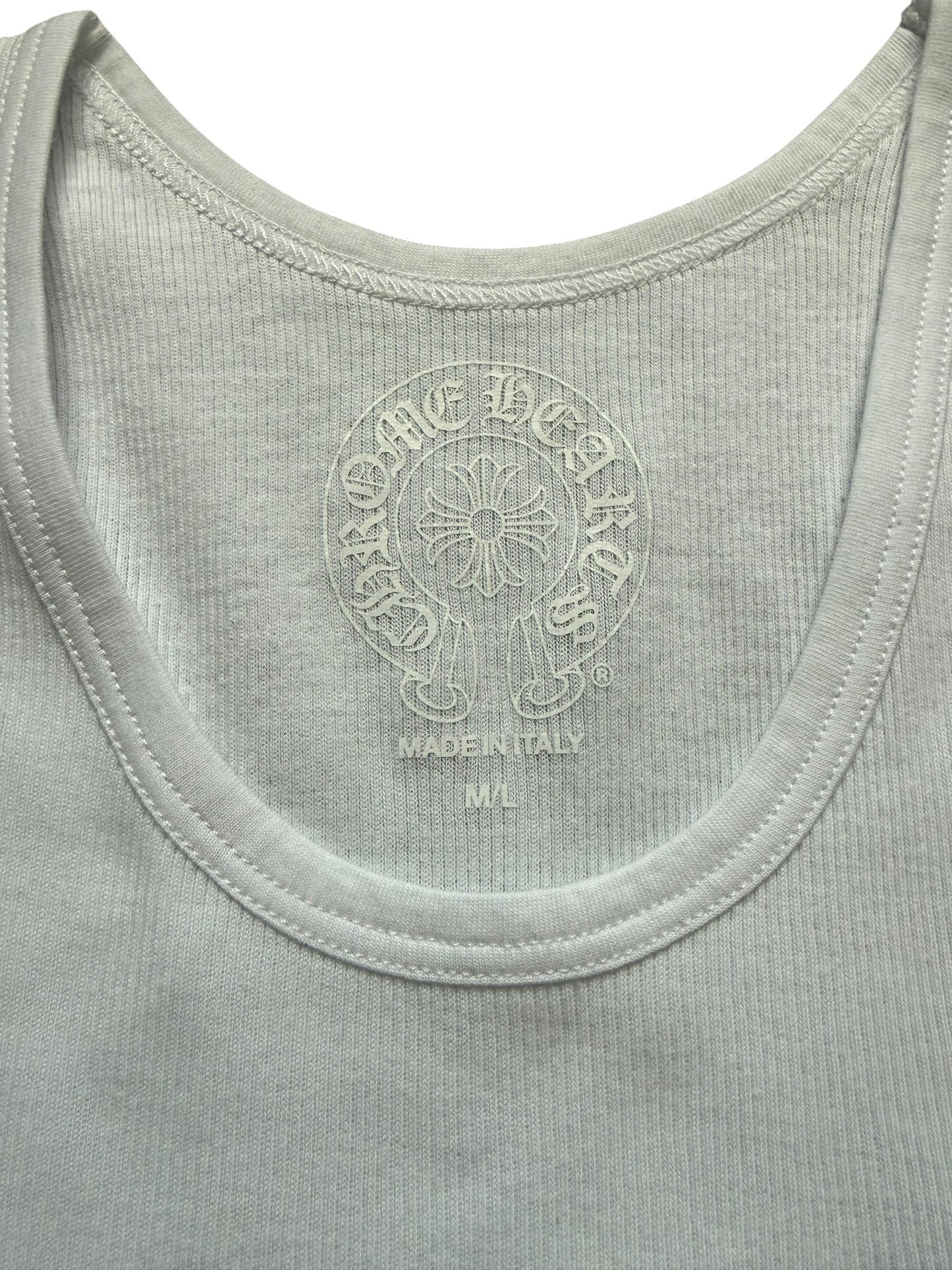 Chrome Hearts Crystal Plus Cross Tank Top