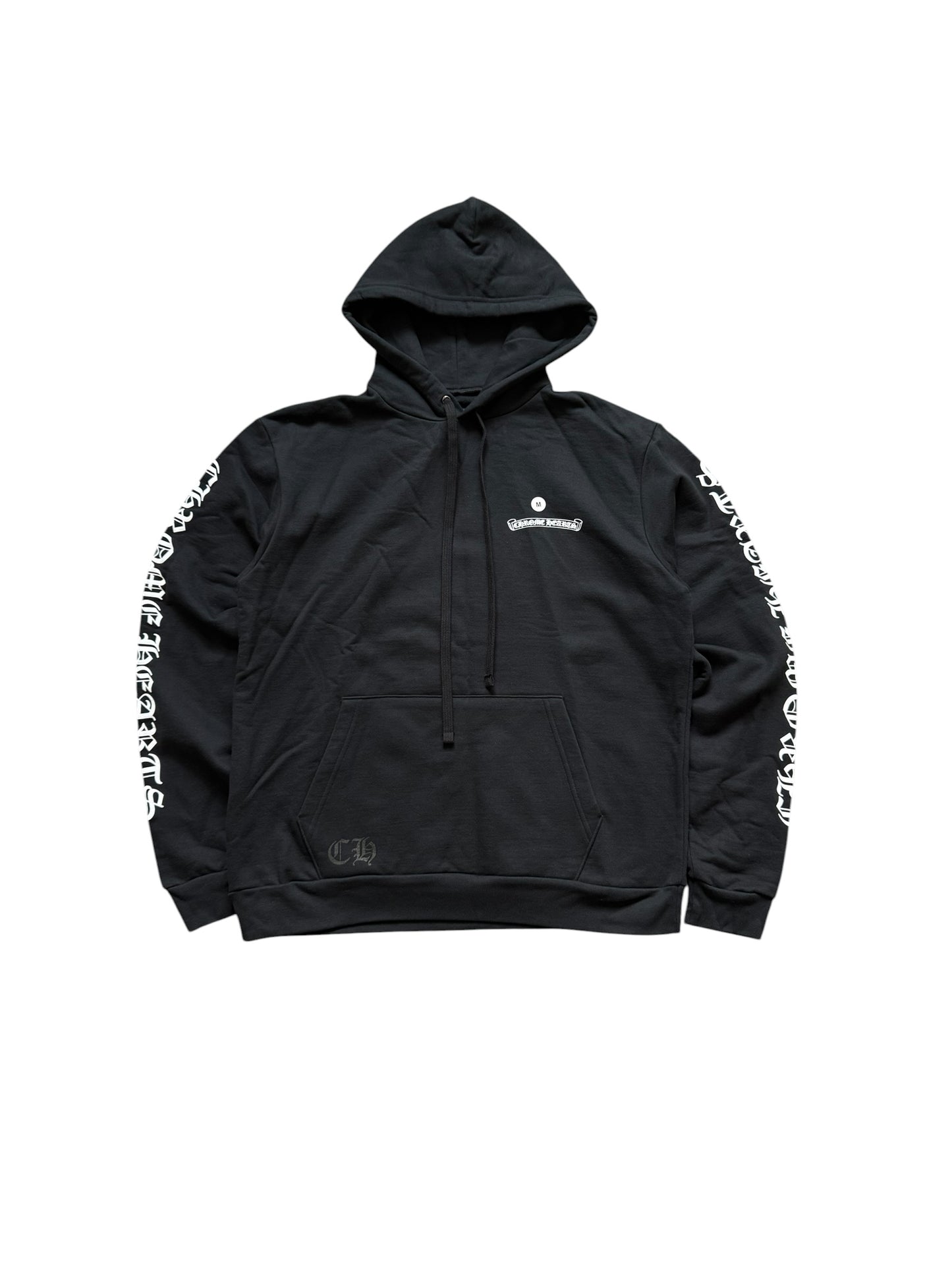 Chrome Hearts Scroll Logo Pullover Hoodie Black