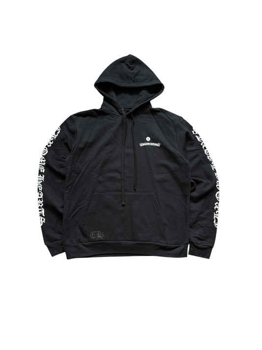 Chrome Hearts Scroll Logo Pullover Hoodie Black