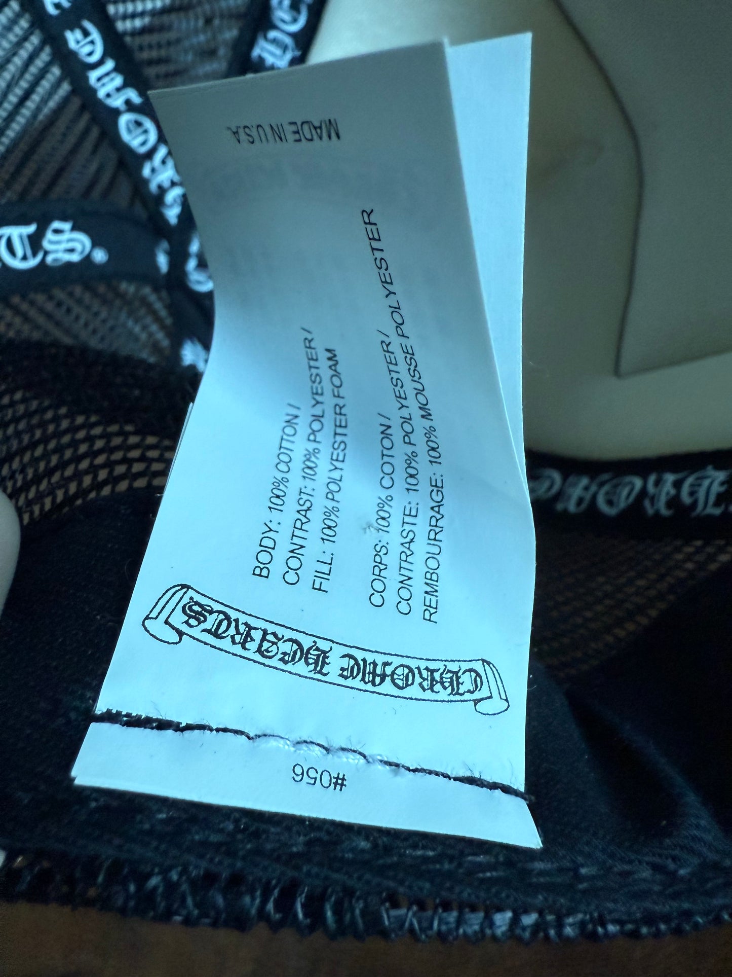 Chrome Hearts Fuck Trucker Hat White