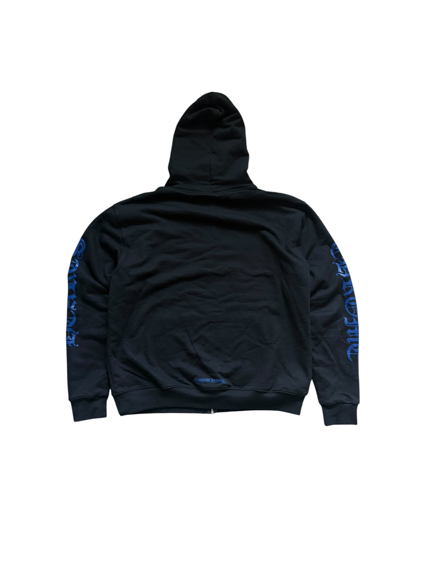 Chrome Hearts Vertical Logo Thermal Zip Up Hoodie