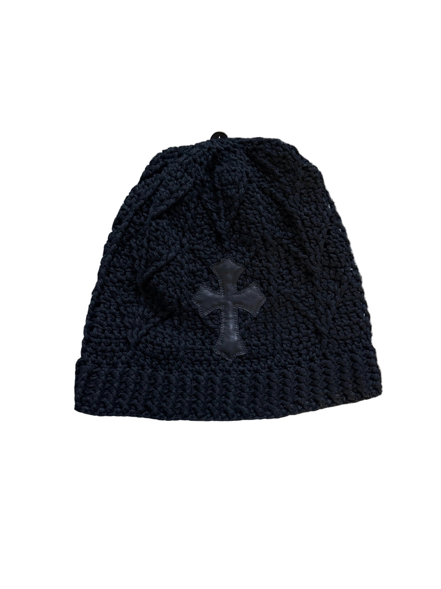 Chrome Hearts Cross Patch Cashmere Beanie Black
