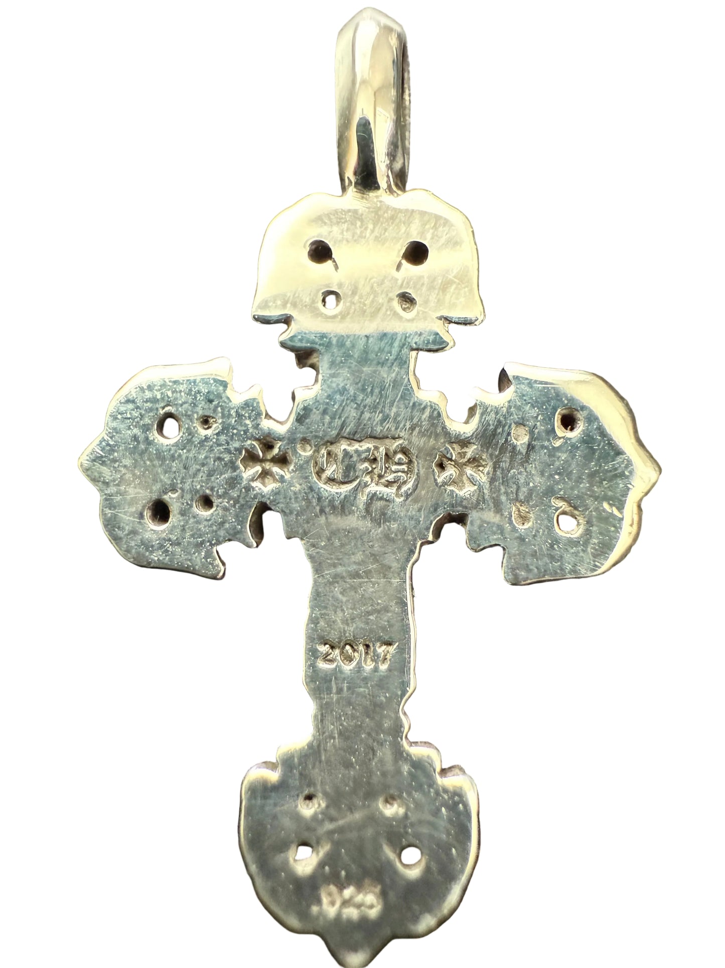 Chrome Hearts Filigree Cross Silver Charm