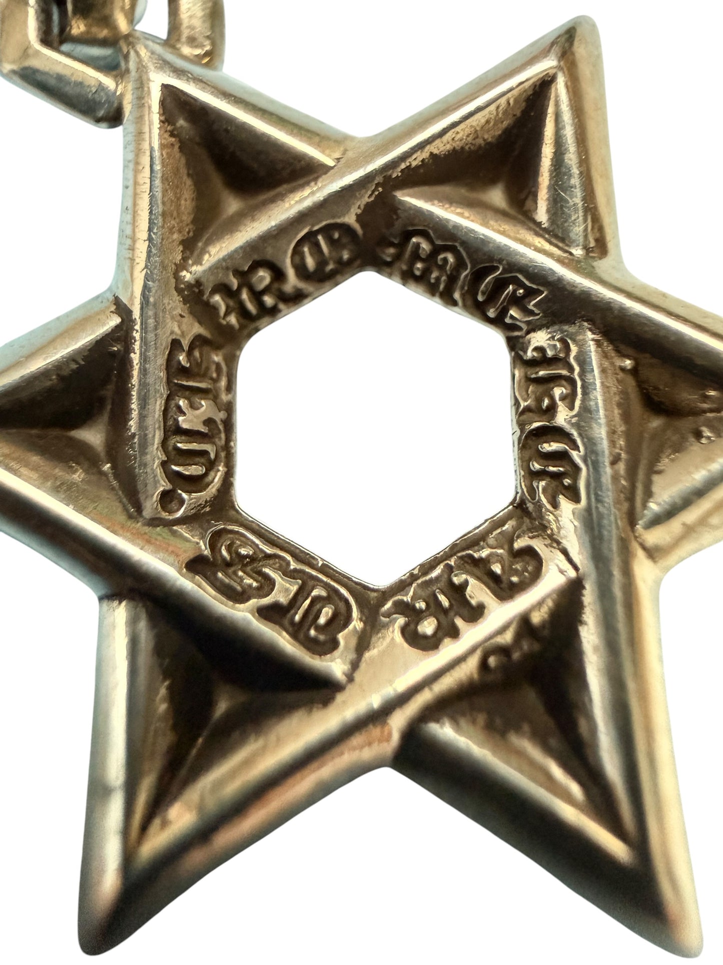 Chrome Hearts Star of David Silver Pendant Small