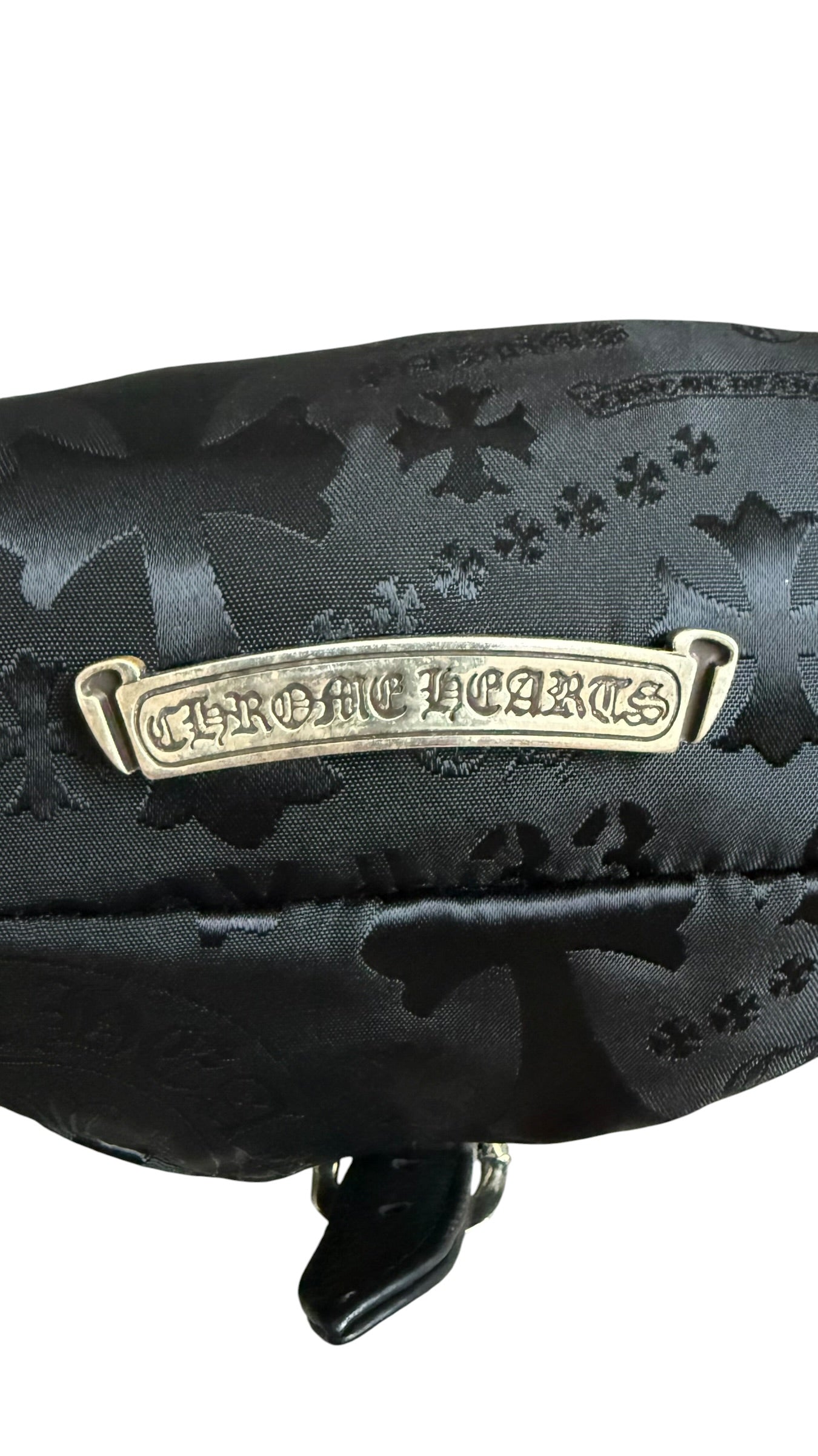 Chrome Hearts Mini Snat Bag Nylon Stencil Black