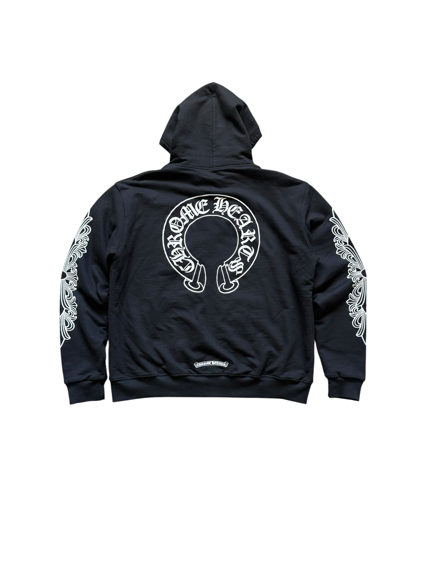Chrome Hearts Floral Horseshoe Thermal Zip Up Hoodie