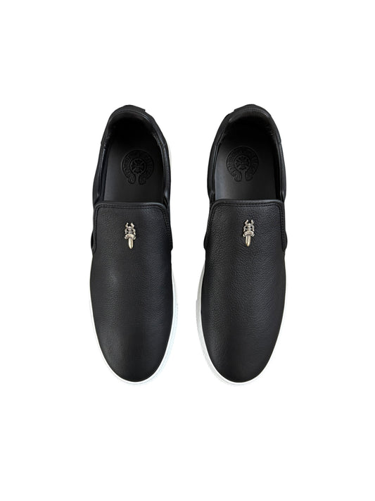 Chrome Hearts Dagger Leather Slip On Sneakers