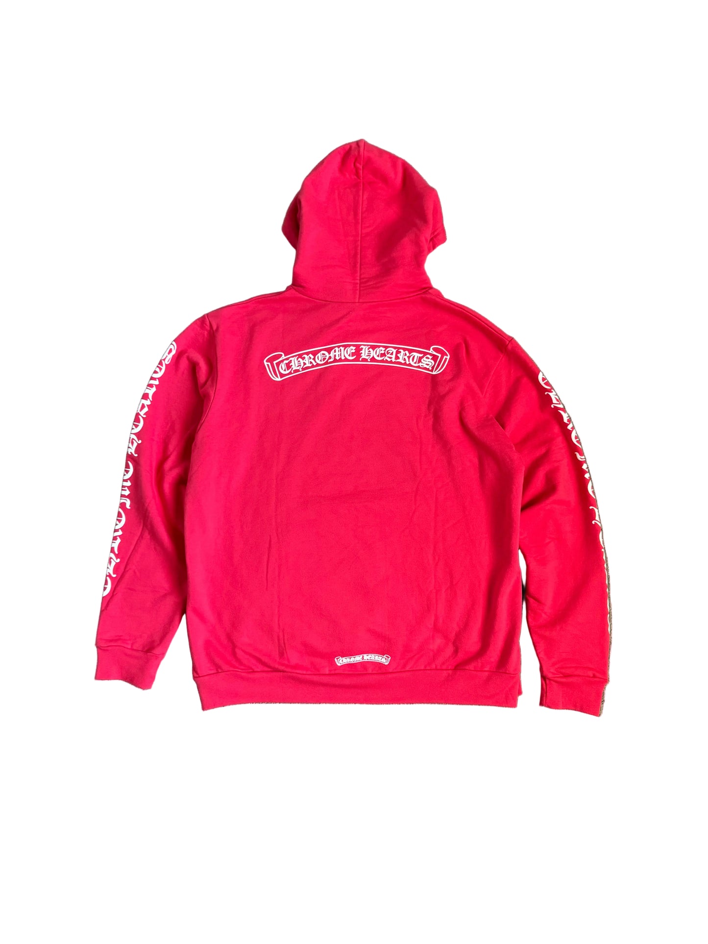 Chrome Hearts Scroll Pullover Hoodie Red Online Exclusive
