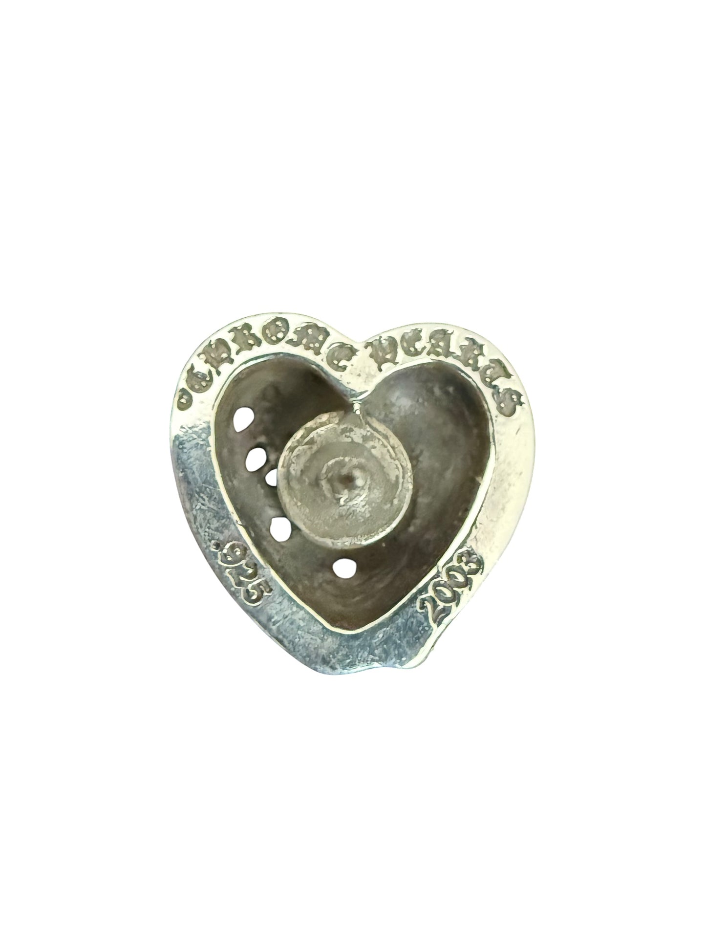 Chrome Hearts Vine Heart Silver Pin