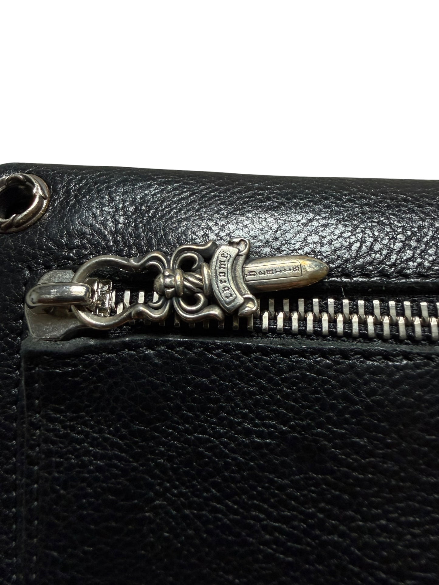 Chrome Hearts Wave Long Leather Wallet