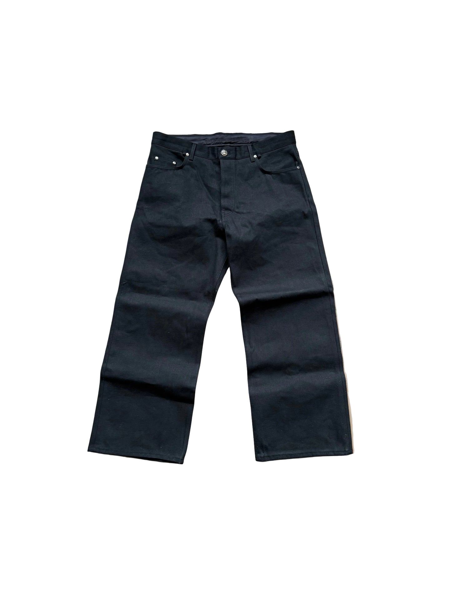 Chrome Hearts KS Cut Baggy Denim Jeans Black