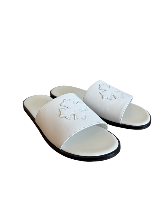 Chrome Hearts Leather Sandals White