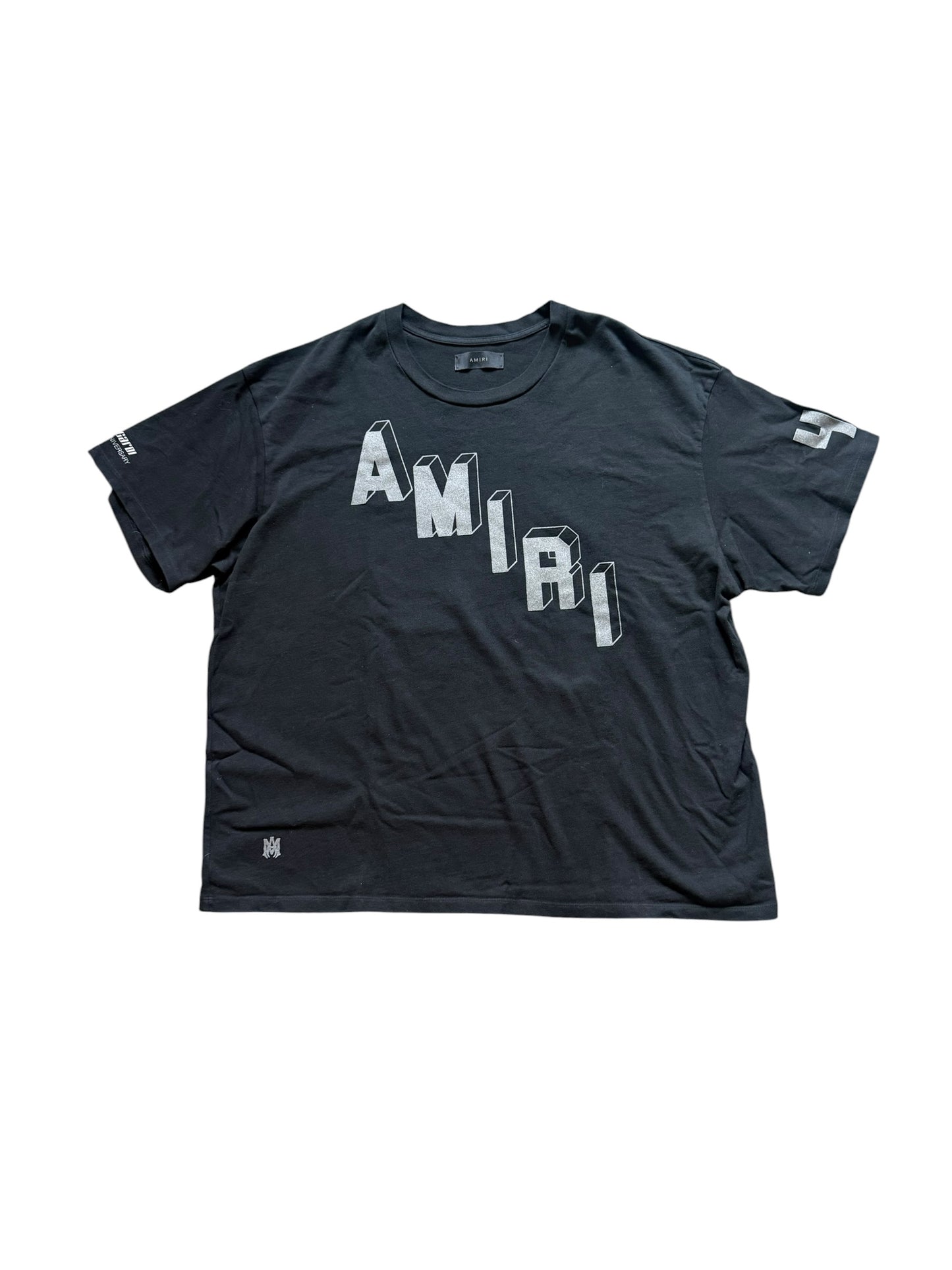 Amiri x Riccardi Flocked Logo Short Sleeve