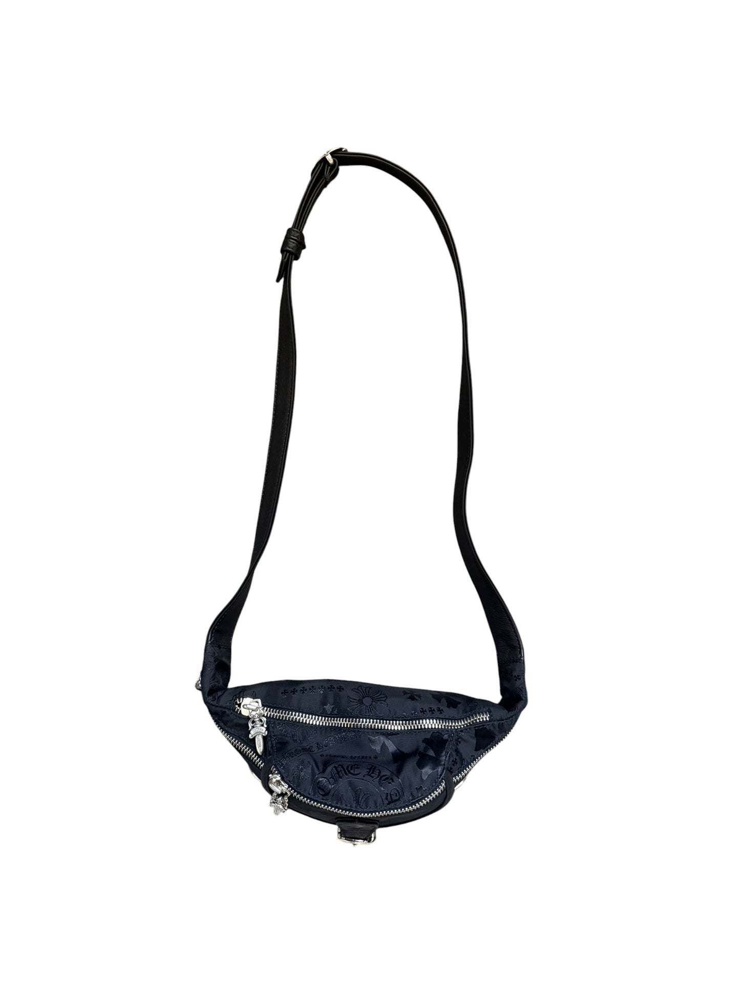 Chrome Hearts Mini Snat Bag Nylon Stencil Black