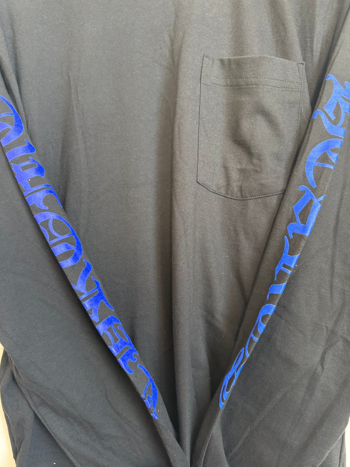 Chrome Hearts 1988 Neck Logo LS T-Shirt Black/Blue