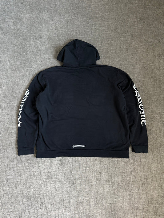 Chrome Hearts Vertical Logo Pullover Hoodie Black