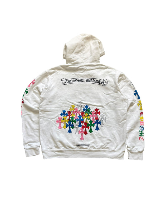 Chrome Hearts Multicolor Cross Scroll Pullover Hoodie