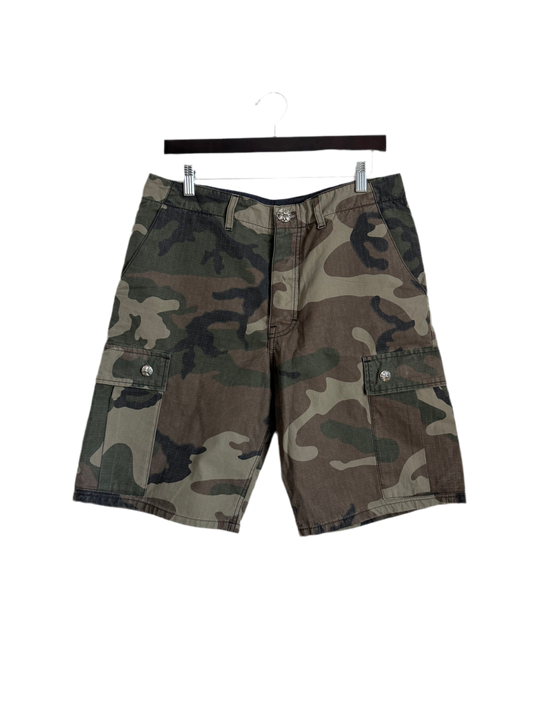 Chrome Hearts Devil Dog Camo Cargo Shorts