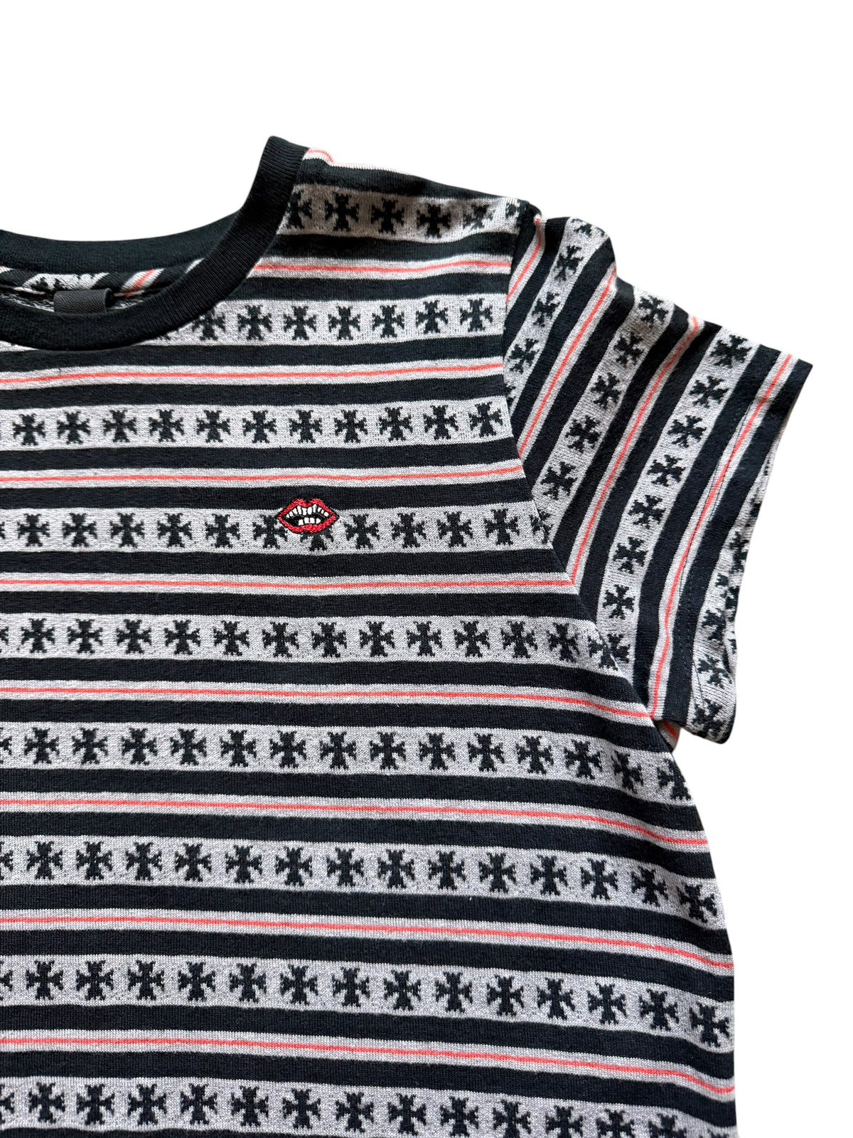Chrome Hearts Matty Boy Striped Baby Tee Short Sleeve