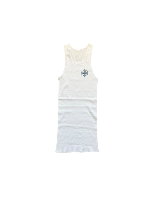 Chrome Hearts Crystal Plus Cross Tank Top