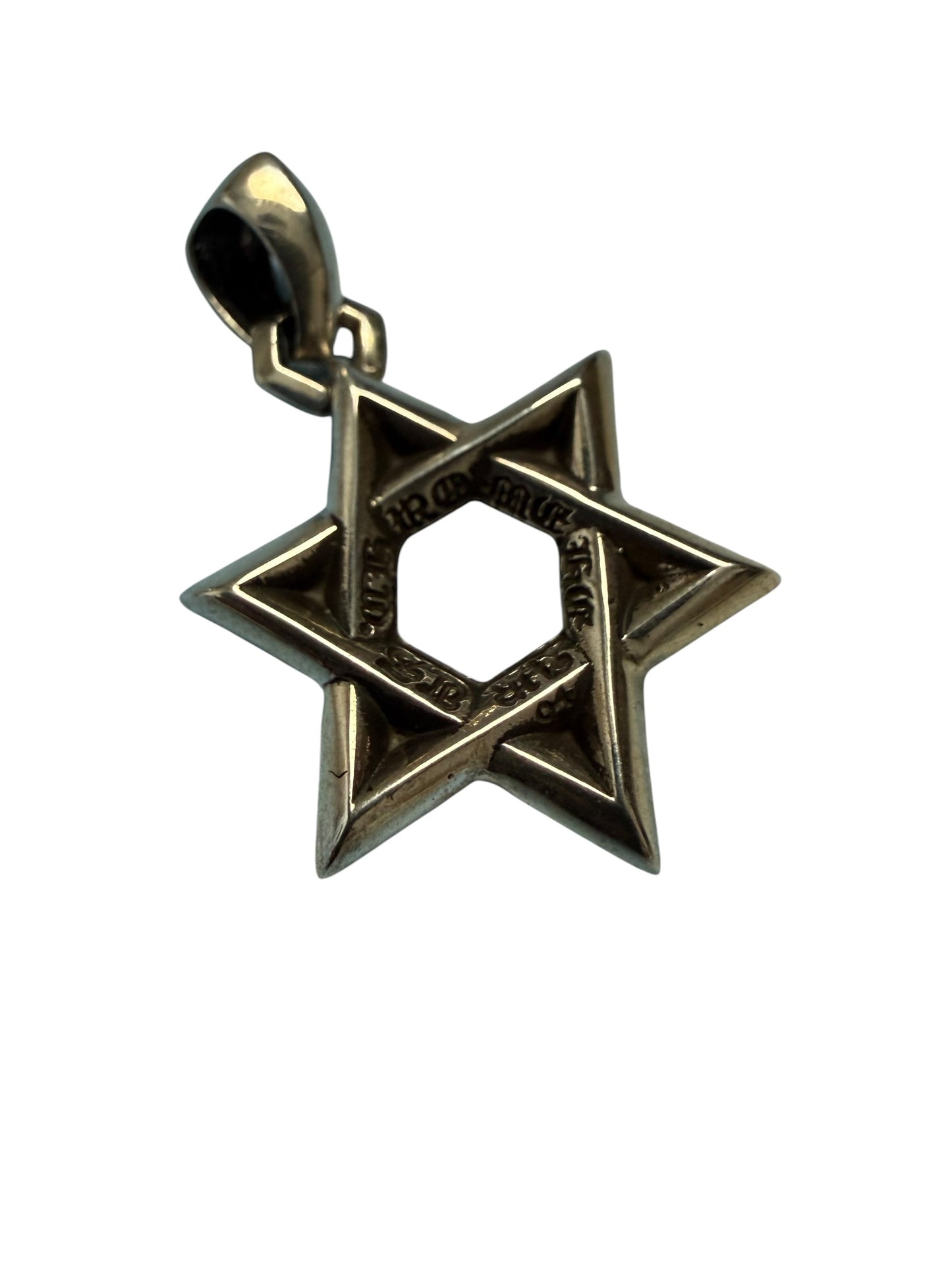 Chrome Hearts Star of David Silver Pendant Small
