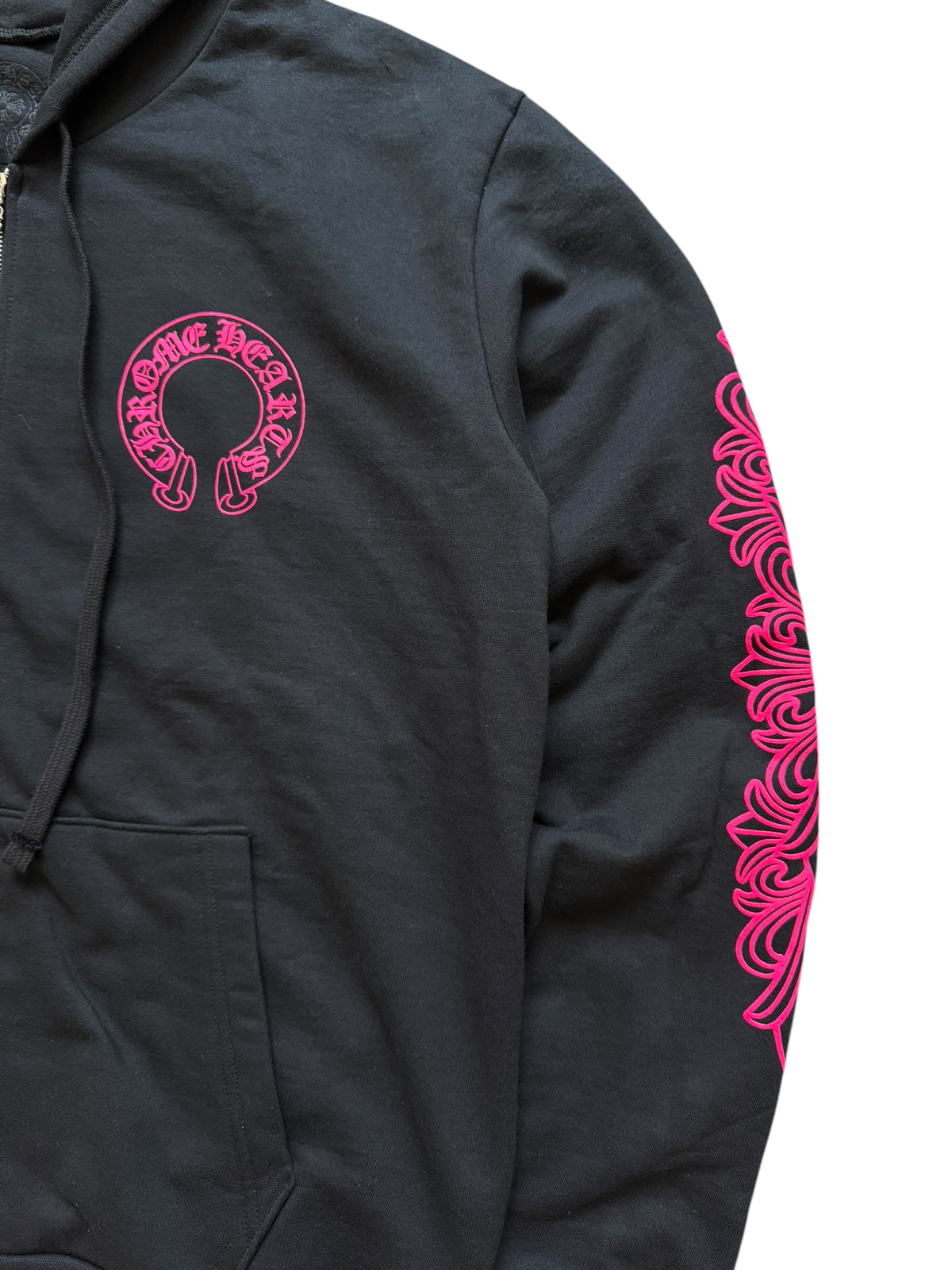 Chrome Hearts Floral Horseshoe Zip Up Hoodie