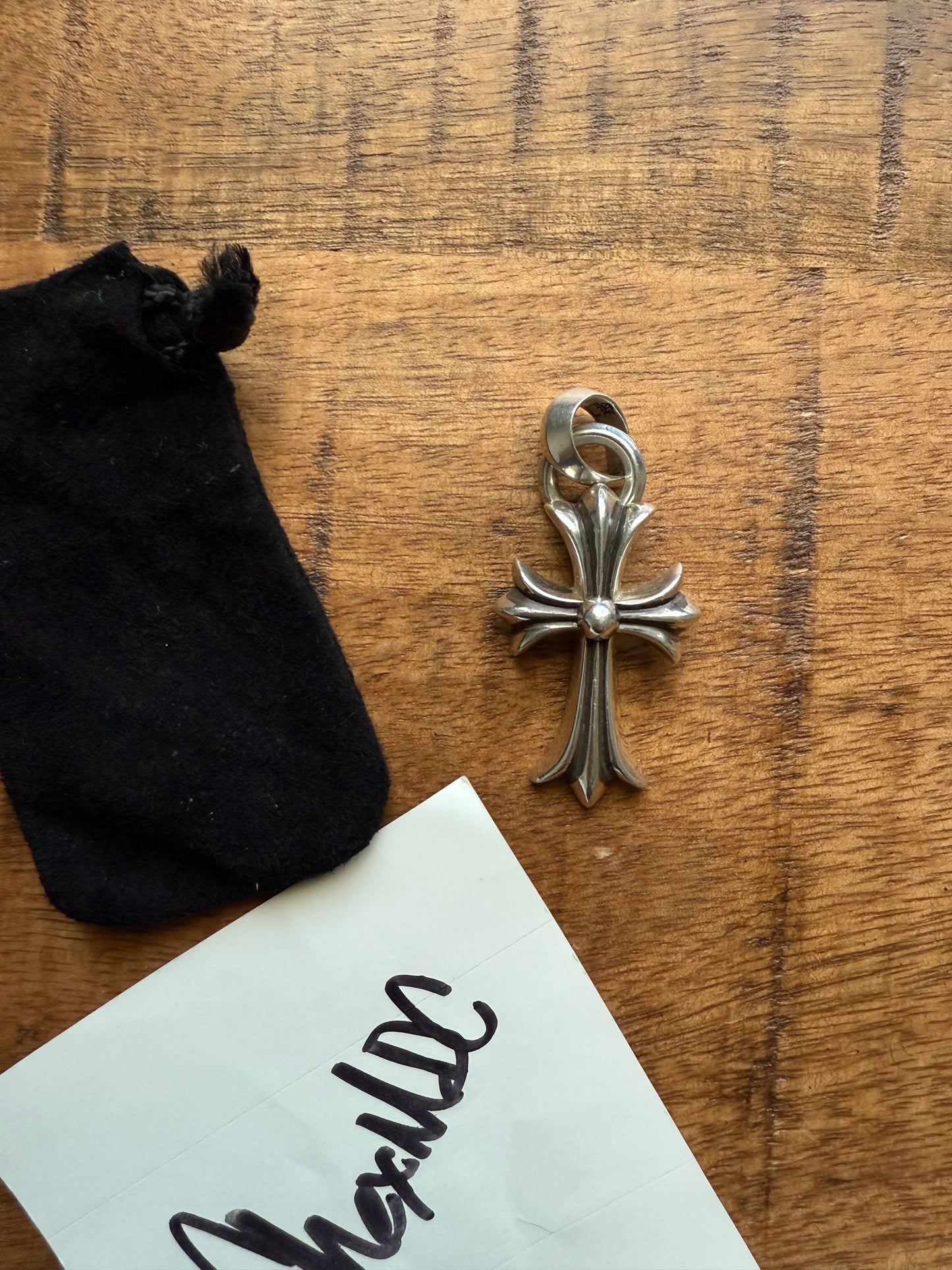 Chrome Hearts Small Cross with Bale Silver .925 Pendant