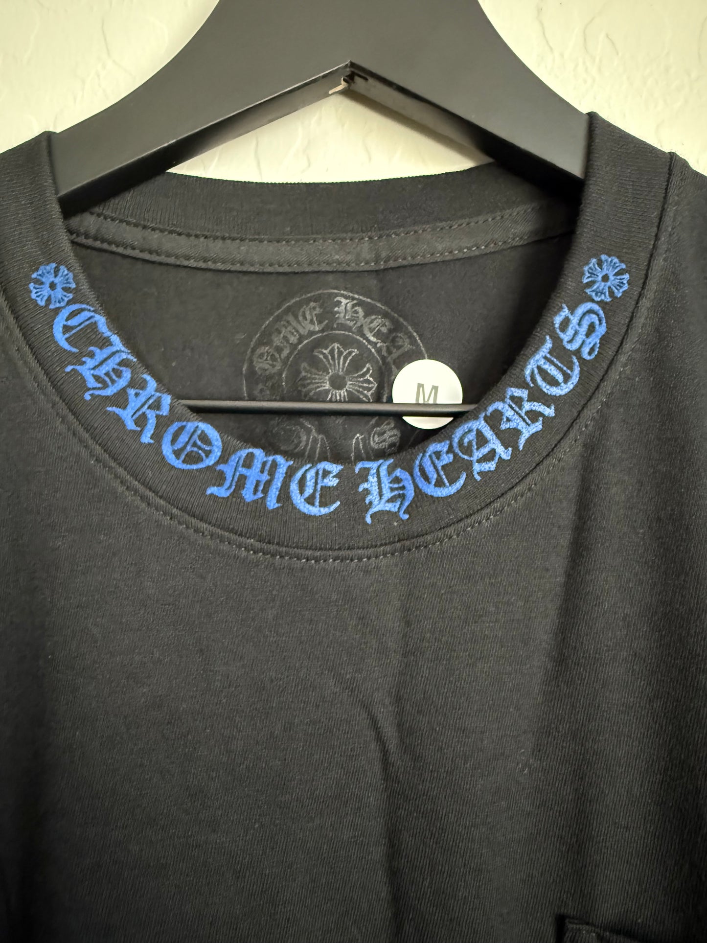Chrome Hearts Neck Logo SS T-Shirt Black/Blue