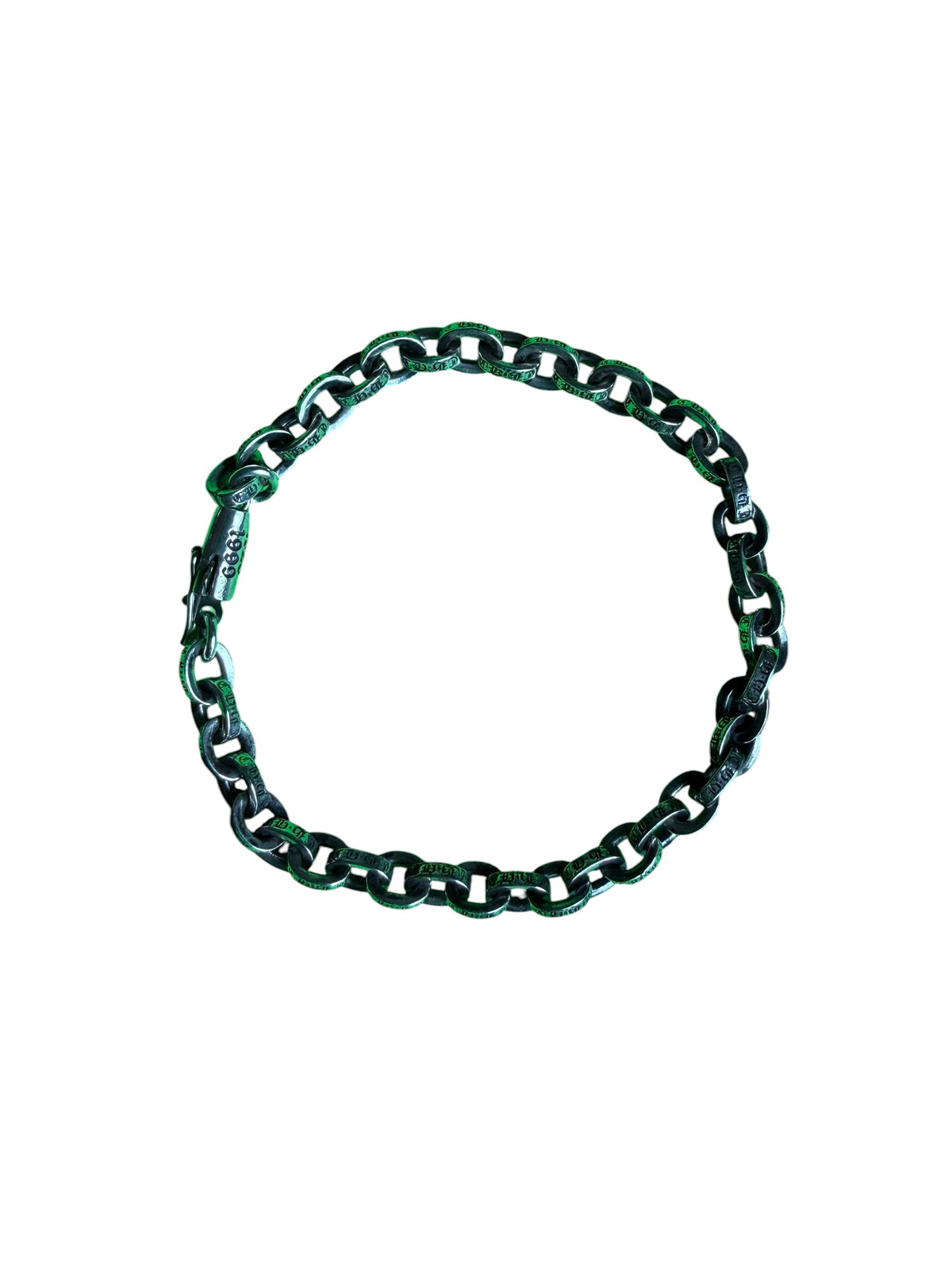 Chrome Hearts Paperchain Silver Bracelet 6.5”