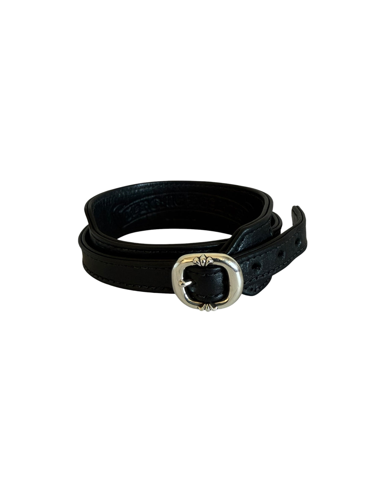 Chrome Hearts Rock N Roll Gunslinger Leather Bracelet