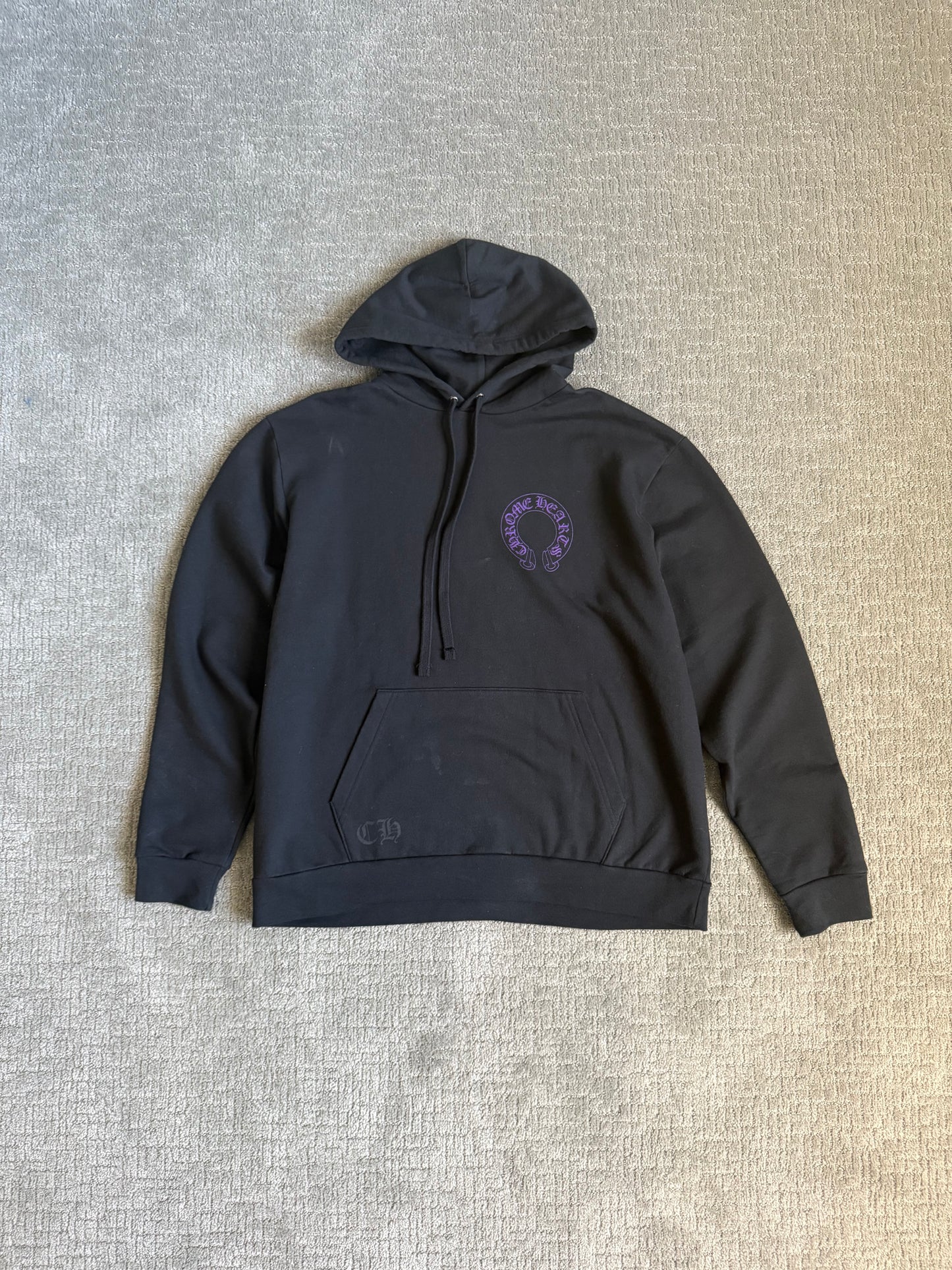 Chrome Hearts Friends & Family Floral Pullover Hoodie Black/Purple