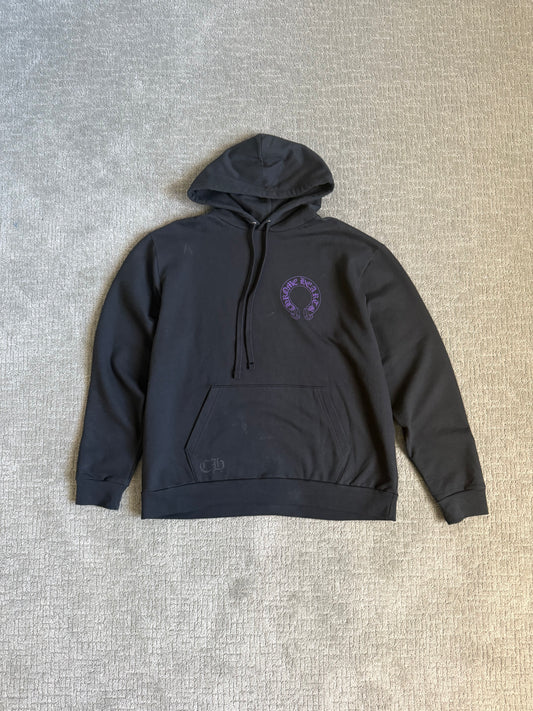 Chrome Hearts Friends & Family Floral Pullover Hoodie Black/Purple