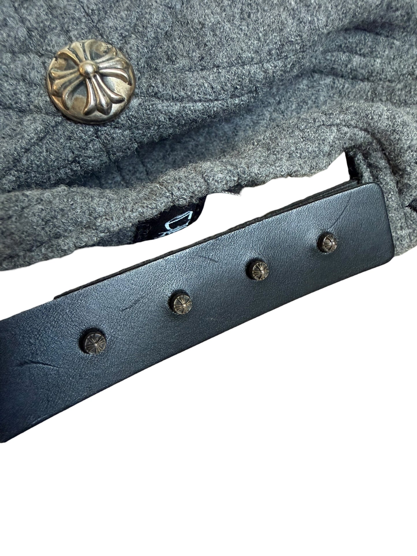 Chrome Hearts CH Leather Patch Logo Wool Hat