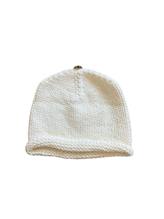 Chrome Hearts Crystal Cross Cashmere Beanie Cream